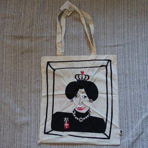 NEW YORK Canvas Tote Bag Flying Tiger Copenhagen Halløj! Heart. NWT